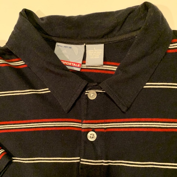 MEN’S AEROPOSTALE STRIPED POLO TEE. - Picture 5 of 8